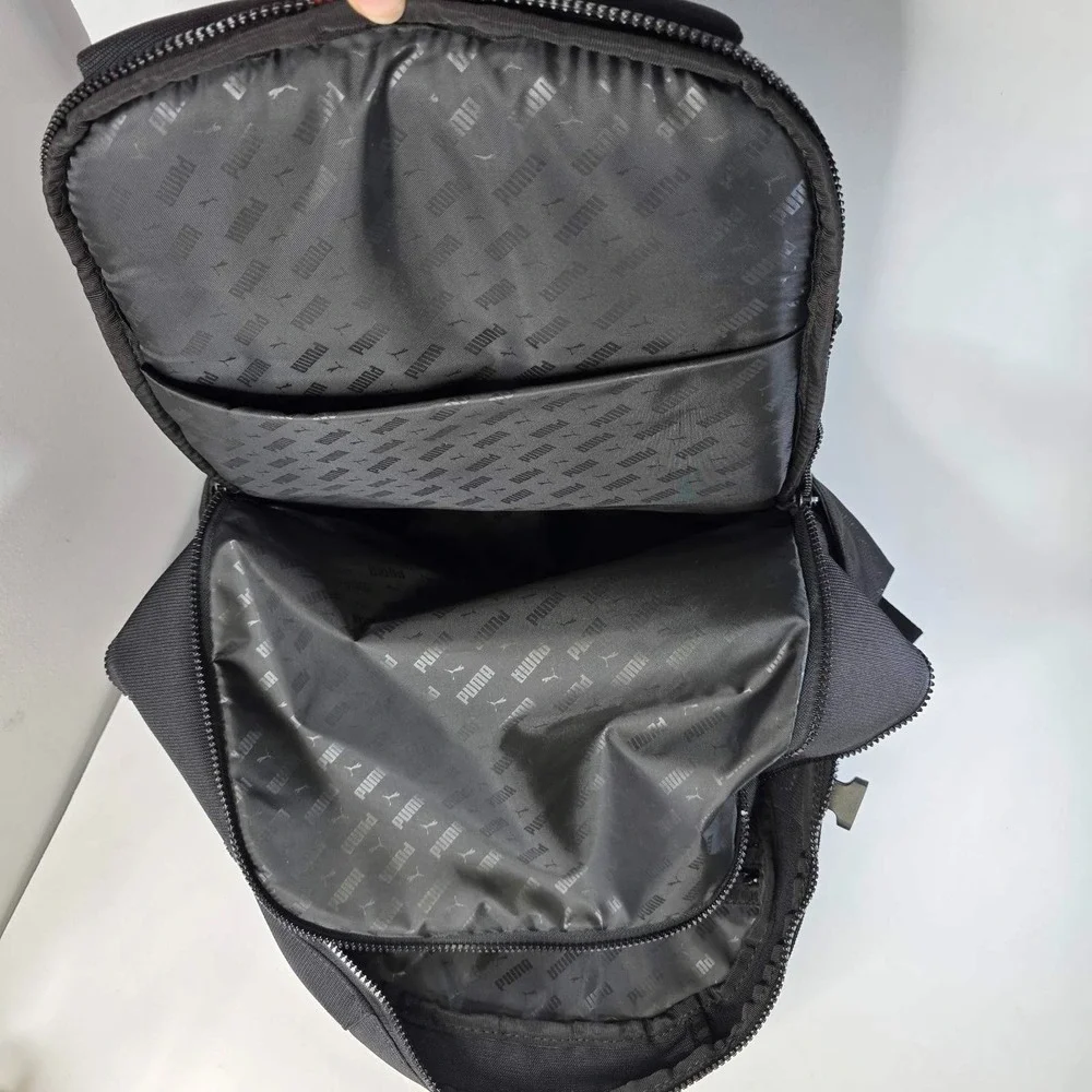 PUMA Range Backpack w Padded Straps Laptop Sleeve & Luggage Strap Black One Size